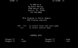 PC-Man v2 Gameplay (DOS)