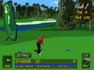 PGA Tour Golf 486 Gameplay (DOS)