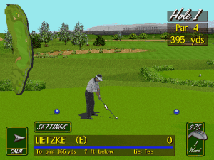 PGA Tour Golf 486 Gameplay (DOS)