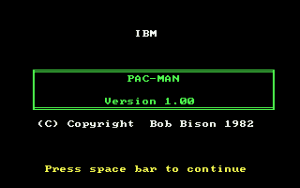 Pac-Man (1982 DOS) Gameplay (DOS)