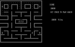 Pac-Man (1982 DOS) Gameplay (DOS)