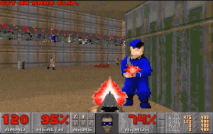 Pacdoom Gameplay (DOS)
