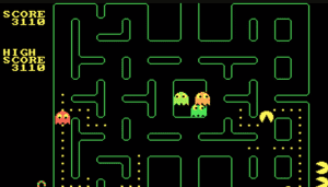 Pacman (1984 DOS) Gameplay (DOS)