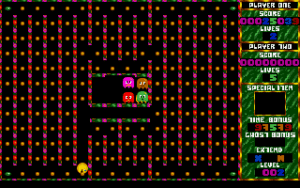 Pacman on E's Gameplay (Atari ST)