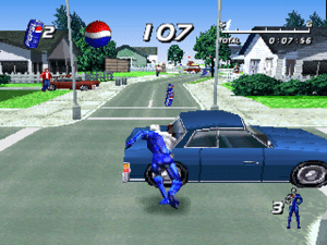 Pepsiman Gameplay (PlayStation)