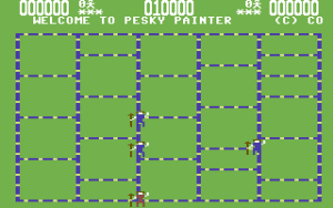 Pesky Painter Gameplay (Commodore 64)