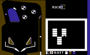 Pinball Construction Set Gameplay (Commodore 64)