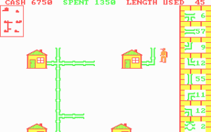 Pipes Gameplay (DOS)