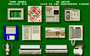 Premier Manager Gameplay (DOS)