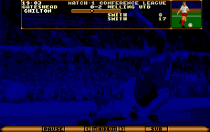 Premier Manager Gameplay (DOS)