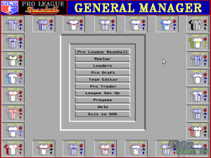 Pro League Baseball Gameplay (DOS)