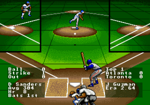 R.B.I. Baseball '93 Gameplay (Genesis)