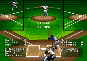R.B.I. Baseball '93 Gameplay (Genesis)