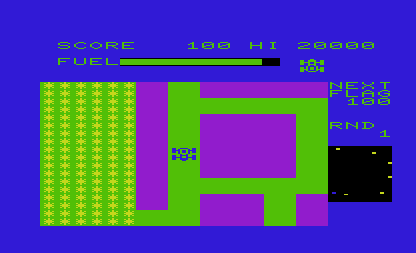Rally-X Gameplay (Vic20)