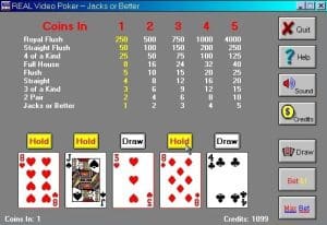 Real Video Poker Gameplay (Windows)