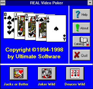 Real Video Poker Gameplay (Windows)