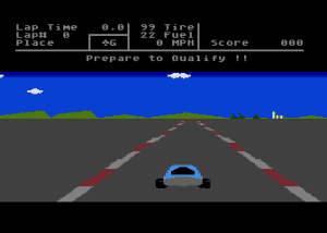 Richard Petty's Talladega Gameplay (Atari 8-bit)