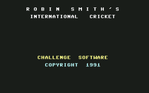 Robin Smith's International Cricket Gameplay (Commodore 64)