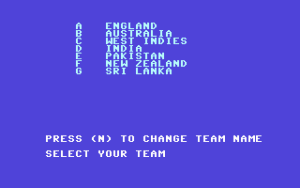 Robin Smith's International Cricket Gameplay (Commodore 64)