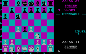 Sargon III Gameplay (DOS)