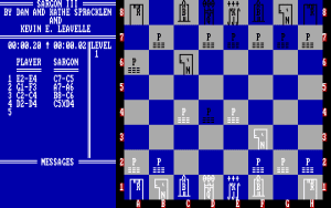 Sargon III Gameplay (DOS)