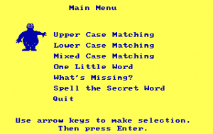 Sesame Street: Letter-Go-Round Gameplay (DOS)
