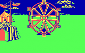 Sesame Street: Letter-Go-Round Gameplay (DOS)