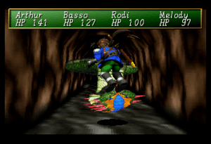 Shining the Holy Ark Gameplay (Saturn)
