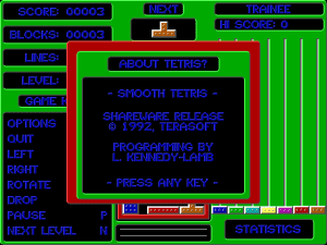 Smooth Tetris Gameplay (DOS)
