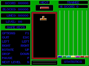 Smooth Tetris Gameplay (DOS)