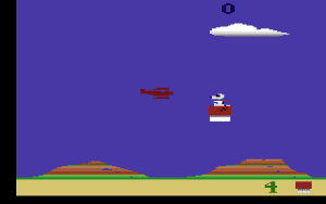 Snoopy and the Red Baron Gameplay (Atari 2600)