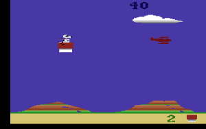 Snoopy and the Red Baron Gameplay (Atari 2600)