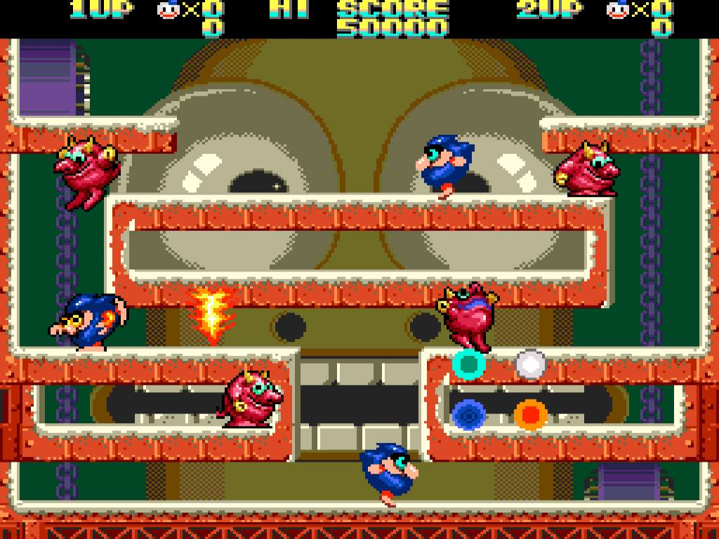 Snow Bros. Gameplay (Genesis)