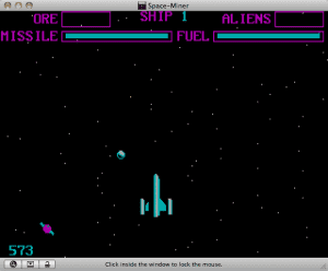 Space Miner Gameplay (DOS)