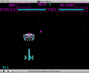 Space Miner Gameplay (DOS)