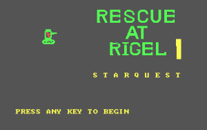 StarQuest: Rescue at Rigel Gameplay (DOS)