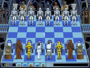 Star Wars Chess Gameplay (DOS)