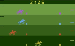 Steeplechase Gameplay (Atari 2600)