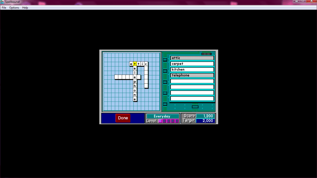 Super Solvers SpellBound CrossWord Puzzle