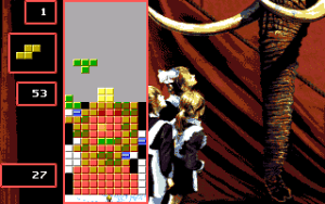 Super Tetris Gameplay (DOS)