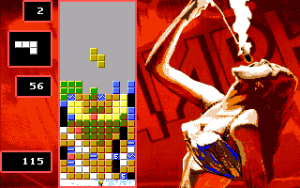 Super Tetris Gameplay (DOS)