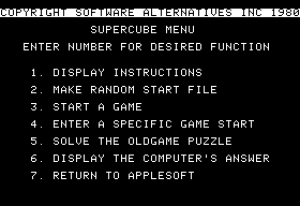 Supercube Gameplay (Apple II)