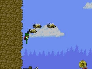 Superfrog Gameplay (DOS)
