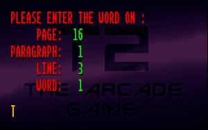 T2: The Arcade Game Gameplay (DOS)