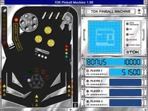 TDK Pinball Machine Gameplay (Windows 3.x)