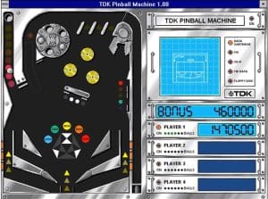 TDK Pinball Machine Gameplay (Windows 3.x)