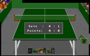 Table Tennis Simulation Gameplay (Amiga)