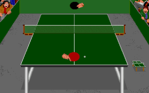 Table Tennis Simulation Gameplay (Amiga)