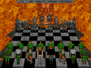 Terminator 2: Judgment Day - Chess Wars Gameplay (DOS)