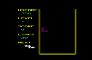 Tetris Deluxe Gameplay (VIC-20)